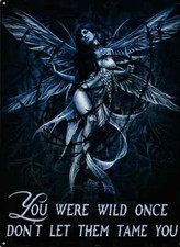 Targa Metallica Fata Gothic