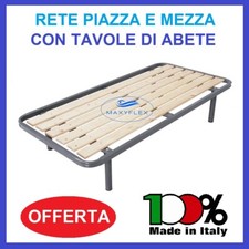 RETE LETTO ORTOPEDICA A DOGHE CON TAVOLA UNA PIAZZA E MEZZA 120X190 MATERASSO