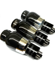 (3 pezzi.) Matche 6B4G Vetro Nero Usato Ken-Rad USA Tubi Valvola (VT3)