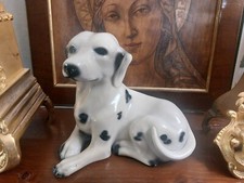 ANNI 30" CAGNOLINO CUCCIOLO DI DALMATA IN CERAMICA FIGURINE STATUINA ITALY