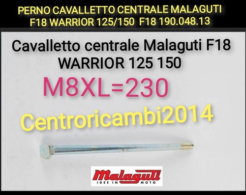 Perno cavalletto centrale - perno,
