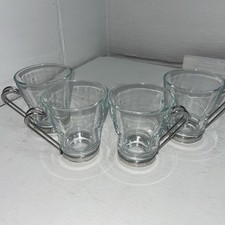 Set 4 tazzine in vetro da