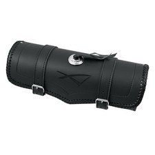 Porta Oggetti Attrezzi Documenti Custom Moto Borsa Barilotto Nero