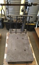 BASCULA IN FERRO BATTUTO E LEGNO ANTICA FINE800 PORTATA 500 KgSOLO RITIRO AMANO