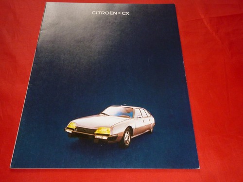 Brochure depliant citroen - brochure, cx