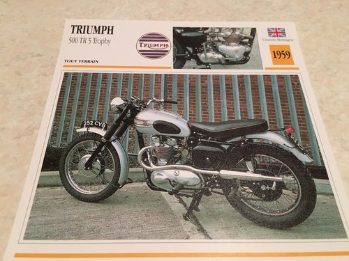 Carte moto triumph 500 - carte,