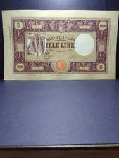 1000 Lire GRANDE "M" Del 2°Tipo, "RARA"  del 1942 ( Fascio)