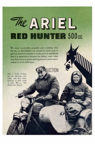 Ariel moto red hunter 500cc - moto,