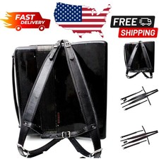 Comoda Tracolla Fisarmonica Regolabile per Basso 96/120 - Nero