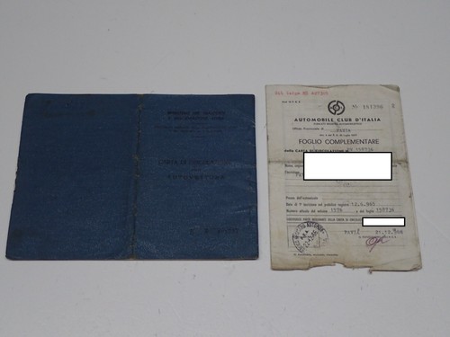 Fiat 850 berlina libretto - fiat,