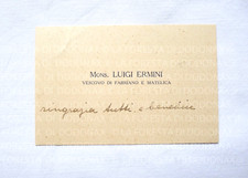 VECCHIO BIGLIETTO DA VISITA