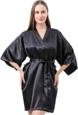 Vestaglia Donna Sexy, Kimono in Raso Da Donna Accappatoi E Vestaglie Satin Pigia