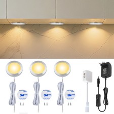 Set 3/6 luci LED da incasso bianco caldo/bianco illuminazione vetrina cucina armadio