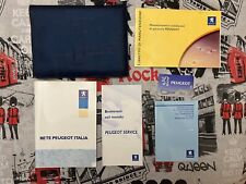 PEUGEOT manuali libretti garanzia servizio assistenza manutenzione programmata