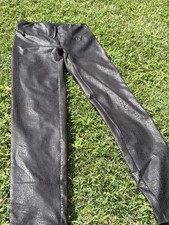 Leggings in Pelle Donna Ecopelle a Vita Alta Leggins in Pelle Termici Pantaloni 