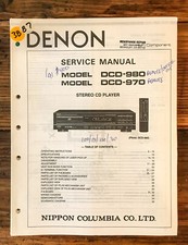 Denon DCD-970 DCD-980 Lettore