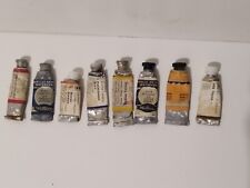 SET 8 ANTICHI TUBETTI COLORI AD ACQUA ACQUARELLO WINSOR & NEWTON E WATTEAU
