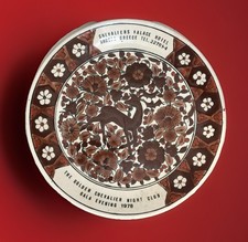 Piatto Ceramica da parete vintage Fatto A Mano floreale stile 1978 Rodi Greece