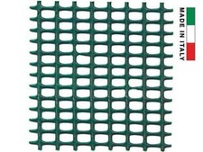 RETE IN PLASTICA QUADRETTA VERDE MM.5X5- - maglia mm.5x5, altezza cm.100 - 1 ...