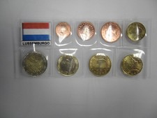 SERIETTA LUSSEMBURGO 2008 DA 1 CENT. A 2 EURO - FDC DA ROTOLINI ZECCA