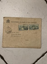 STORIA POSTALE FRANCOBOLLI BUSTA VATICANO 1948 CITTÀ DEL VATICANO