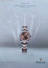 Pubblicità Advertising Ritaglio 2016 OROLOGIO ROLEX Oyster Perpetual Datejust 31