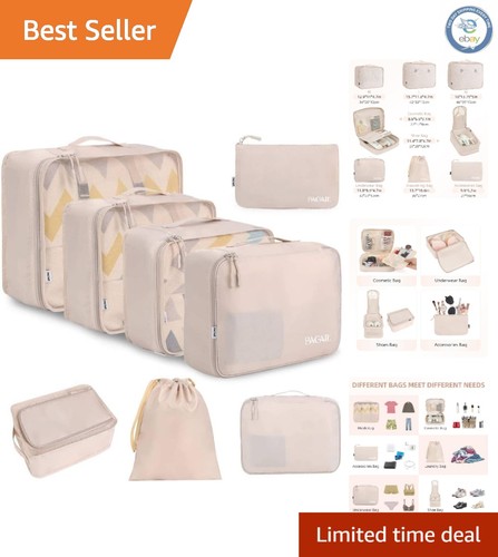 Cream packing cube set - set,