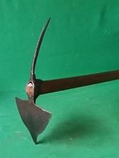 ANTICA E RARA ZAPPA ZAPPETTA CON UNCINO FERRO BATTUTO E FORGIATO PRIMI 900. CK59