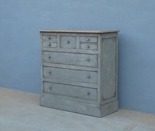 Cassettiera mobile 8 cassetti laccata Shabby Chic con top in legno, '900!
