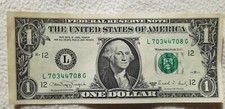 1 DOLLARO 1988 ONE DOLLAR $ RARO SERIE L USA UNITED STATES OF AMERICA US 1$ RARE