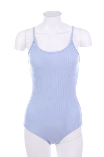 Bershka body smanicato blu - bershka,