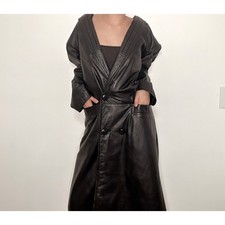 trench cappotto nero vintage