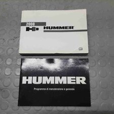 Libretto uso e manutenzioni HUMMER H3 2008 3.5B