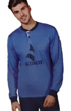 Pigiama Uomo Bordato Cotone