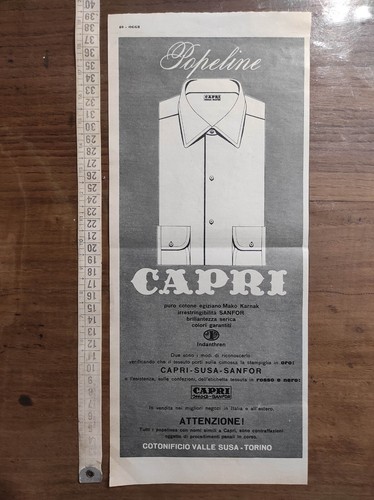 Pubblicità vintage 1957 capri - 1957,