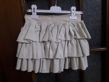 smanicato pelliccia ecologica +2 gonne rosa tulle  beige  volaint 8 anni bambina