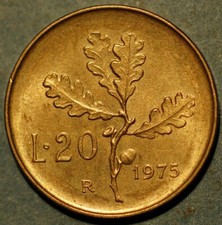 Italy 20 Lire 1975 KM# 97