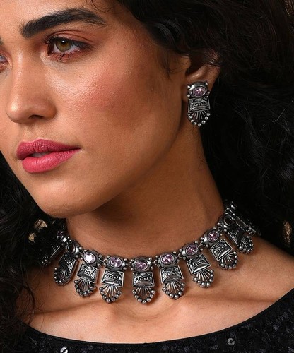 Collana ametista argento