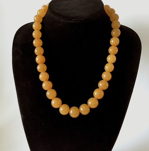 Collana ambra vintage rotonda - ambra,