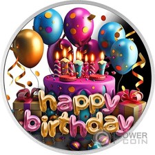 BUON COMPLEANNO moneta argento 500 franchi Camerun 2025