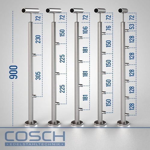 Acciaio inox corrimano - inox, qsh