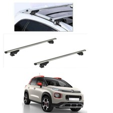 BARRE PORTATUTTO ALLUMINIO CITROEN C3 AIRCROSS ANNO 2018 CON RAILS SERRATURE