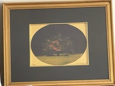 Quercia. Serigrafia su Foglia D’oro firmata “Carlo Mattioli” n. 65/800.