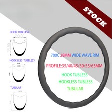 Cerchio onda carbonio bici