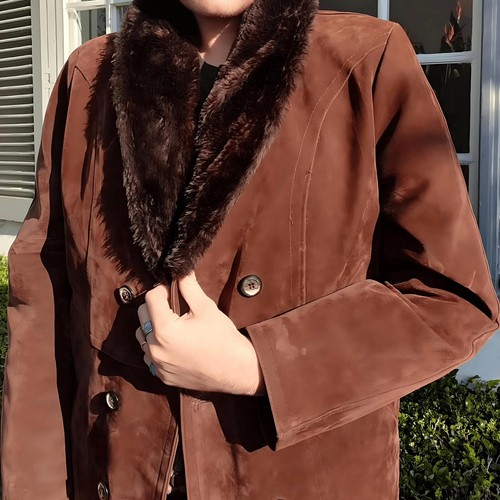 Cappotto uomo trench pelle
