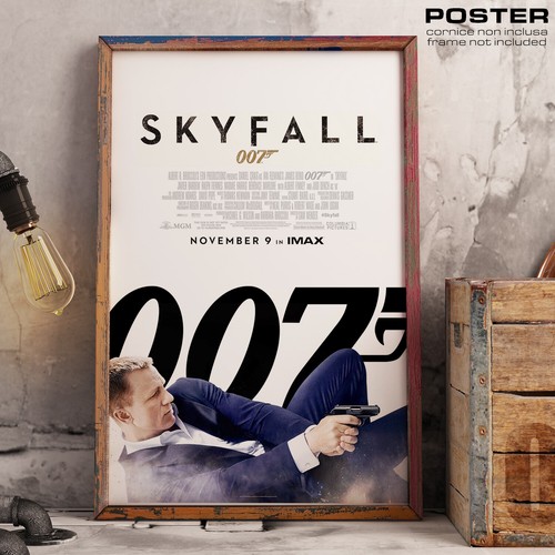 Poster locandina 007 skyfall - locandina,