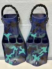 XXL Scubapro Jet Fin con cinturino tacco a molla - blu scuro mimetico