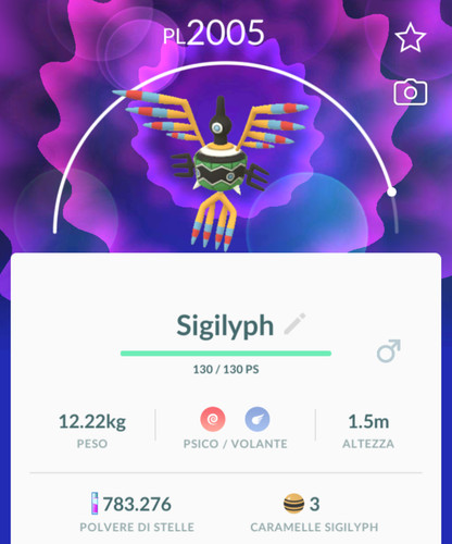 Pokemon sigilyph catch - go,