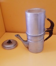 Piccola caffettiera napoletana in alluminio VINTAGE anni 50, marca Esse