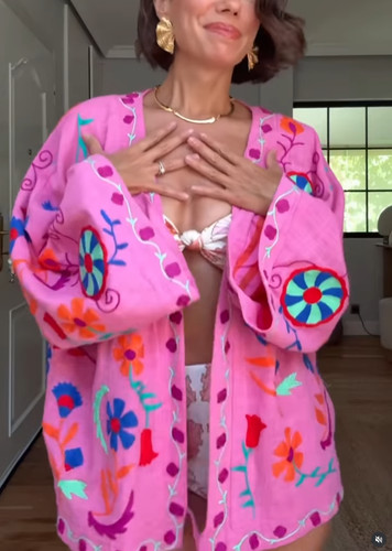 Giacca kimono donna zara rosa - kimono,